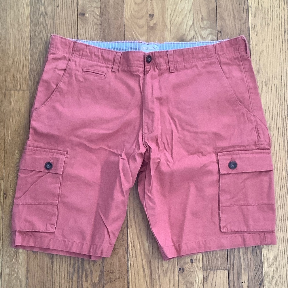 Merona Men's Coral Cargo Shorts